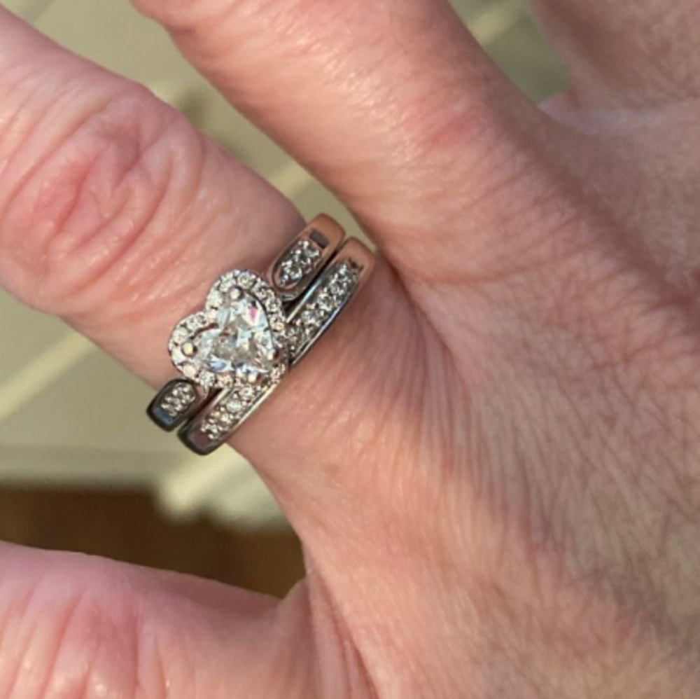 ❤ Shaped Diamond Ring.